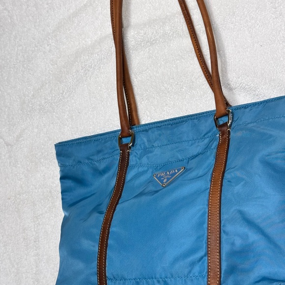 Prada Blue Nylon Tote Bag - Picture 12 of 15